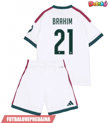 Lacne Dětský Futbalové dres Real Madrid Brahim Diaz #21 2026-27 Krátky Rukáv - Domáci (+ trenírky)